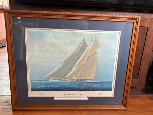 Yachts of the America's Cup Special Edition Framed Print