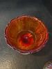 Iridescent Pressed Glass Covered Compote - 3