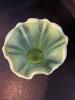 Frosted Green Glass Vase and Compote Bowl in Art Nouveau Style - 3
