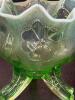 Frosted Green Glass Vase and Compote Bowl in Art Nouveau Style - 7