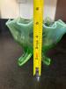 Frosted Green Glass Vase and Compote Bowl in Art Nouveau Style - 10