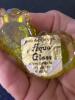 Aqua Glass Uranium Glass Owl and Cat Figurines - 8