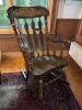 Floral Decorated Windsor-Style Rocking Chair