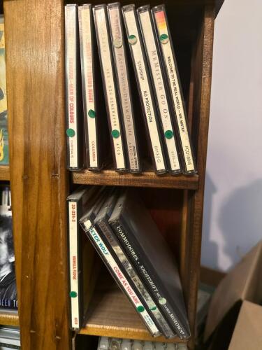 Assorted Compact Disc Music Albums Collection with Storage