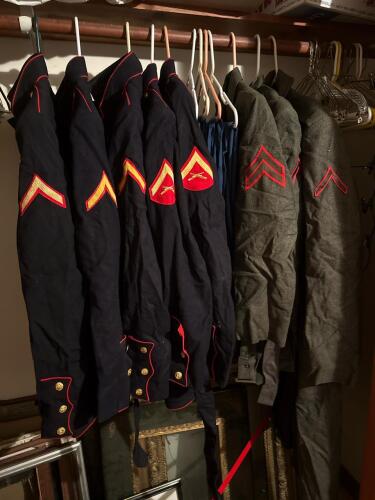 US Marine Corps Dress and Field Uniform Jackets, Pants and Hats