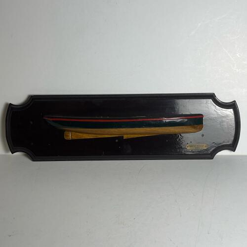 Half Hull Mischief 1881-Style Yacht Model Plaque