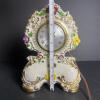 Devereaux Porcelain Electric Mantel Clock with Floral Accents - 4
