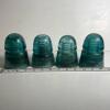 Aqua Glass Telegraph Insulators, Late 19th Century Style - 5
