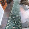 Samson Green Floral Runner Rug
