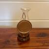 Glass Patio Lamp with Painted Lighthouse Scene - 5