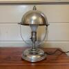 Vintage Chrome-Plated Metal Dome Shade Table Lamp - 2
