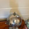 Vintage Chrome-Plated Metal Dome Shade Table Lamp - 6