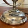 Vintage Chrome-Plated Metal Dome Shade Table Lamp - 7