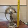Vintage Chrome-Plated Metal Dome Shade Table Lamp - 9