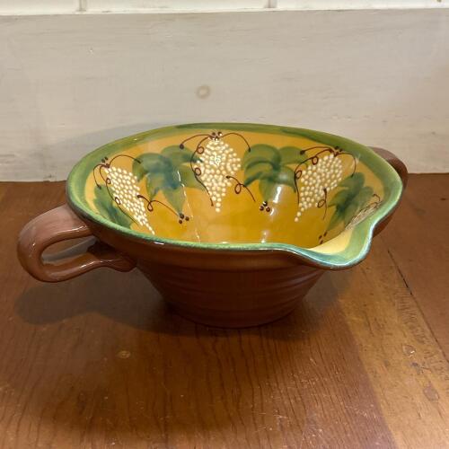 Vintage Il Caff&egrave; Grande Pottery Colander