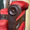 Victorian-Style Corner Chair with Red Upholstery - 5