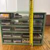 Metal Parts Storage Cabinet with Contents - 11