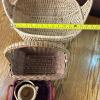 Five Assorted Woven Baskets and Two Palm Leaf Hats - 13