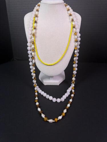 Beaded Necklaces, Glass, Stone and Seed Beads