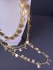 Gold Tone Multi-Strand Heart Charm Necklaces - 3