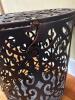 Metal Ornate Lidded Basket - 6