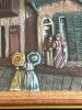 Hand Painted New Orleans Bourbon Street Wood Relief Wall Art - 2