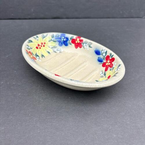 Salmon Falls Stoneware Floral Soap Dish 2013 (2 of 2)