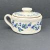 Salmon Falls Stoneware Lidded Crock - Blueberry Motif 2002