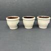 Trio of Salmon Falls Stoneware Miniature Blueberry Crocks - 2004 - 3
