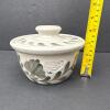 Salmon Falls Stoneware Pottery Crock With Lid - 10