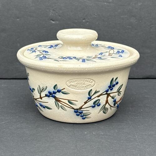 Salmon Falls Stoneware Lidded Crock - Blueberry Pattern 2014