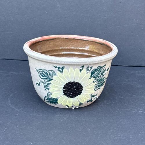 Salmon Falls Stoneware Sunflower Floral Pot 2024