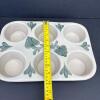 Salmon Falls Stoneware Floral Muffin Pan 2015 - 6