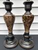 Pair of Table Lamps With Faux Marble Finish - 3