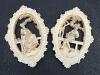Pair of 1958 United Chicago Rococo-Style Plaster Wall Plaques