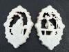 Pair of 1958 United Chicago Rococo-Style Plaster Wall Plaques - 3