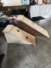 Custom Made Carpeted Pet Ramps with Paw Print Design
