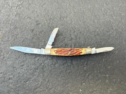 Vintage Japan Three-Blade Pocket Knife