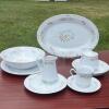 Crown Ming Jan Shiang Fine China Floral Dinnerware Set