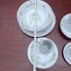 Crown Ming Jan Shiang Fine China Floral Dinnerware Set - 6
