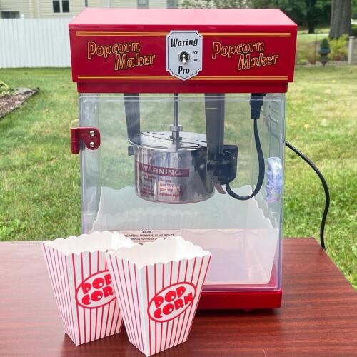 Waring Pro Popcorn Maker Machine with Stainless Steel Kettle