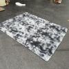 Gray and White Shag Area Rug