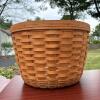 Longaberger Round Handwoven Basket