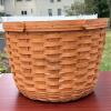 Longaberger Round Handwoven Basket - 4
