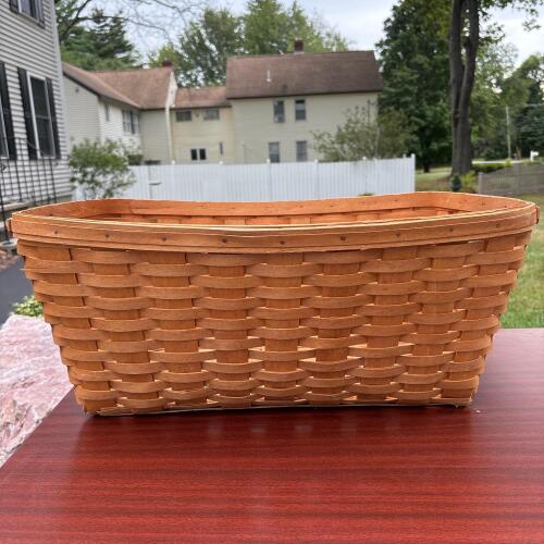 Longaberger Rectangular Handwoven Basket
