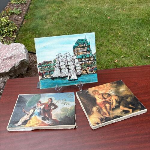 Wall Art on Canvases: Murillo, Goya, & Ship Scene