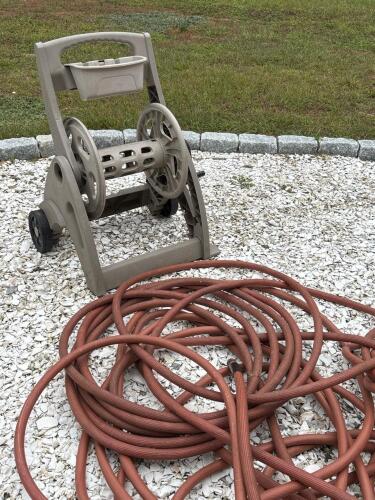 Goodyear Red Hose with Hosemobile Reel Cart