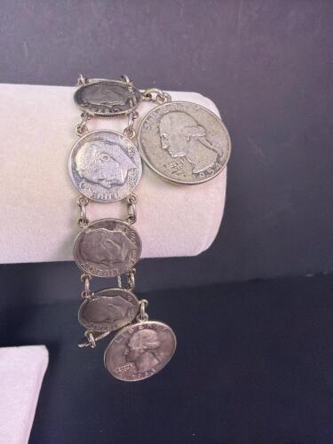 Coin Bracelet with U.S. Silver Coins