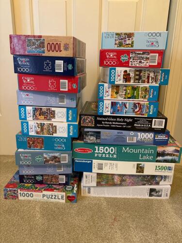 Assorted Jigsaw Puzzles Lot