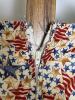 Handmade Patriotic Star Print Short Sleeve Dress - 5
